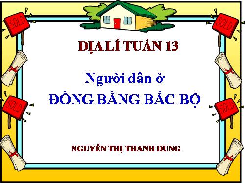 Bài 13-14. Hoạt động sản xuất của người dân ở đồng bằng Bắc Bộ