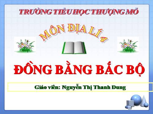 Bài 11. Đồng bằng Bắc Bộ