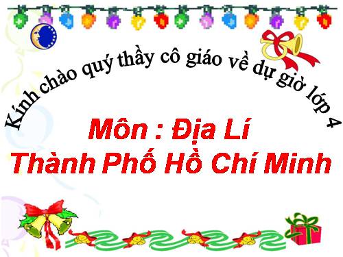 Bài 21. Thành phố Hồ Chí Minh