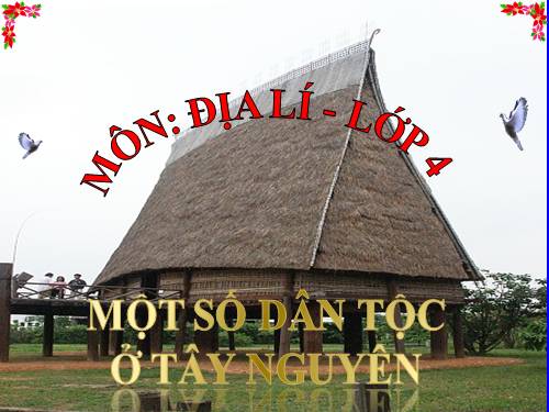 Bài 6. Một số dân tộc ở Tây Nguyên