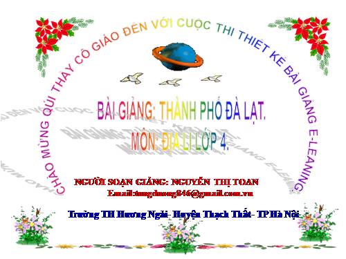 Bài 9. Thành phố Đà Lạt