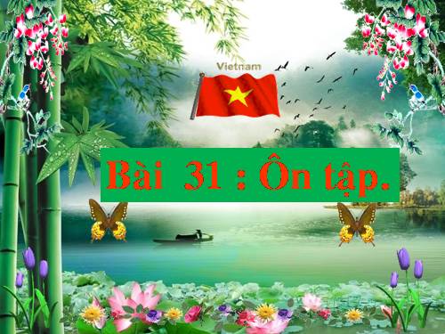 Bài 31-32. Ôn tập