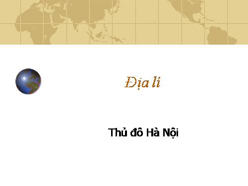 Bài 15. Thủ đô Hà Nội