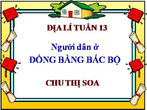 Bài 12. Người dân ở đồng bằng Bắc Bộ