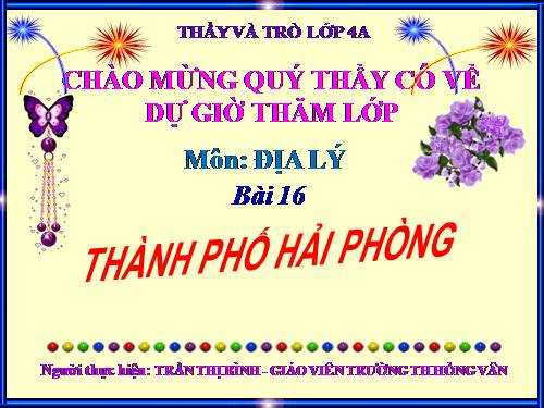 Bài 16. Thành phố Hải Phòng