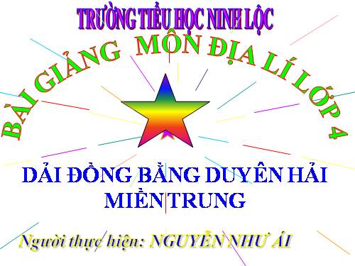 Bài 24. Dải đồng bằng duyên hải miền Trung