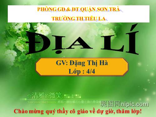 Bài 9. Thành phố Đà Lạt