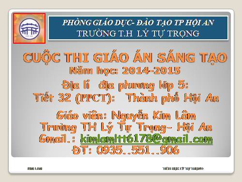 giới thiệu về Hội An