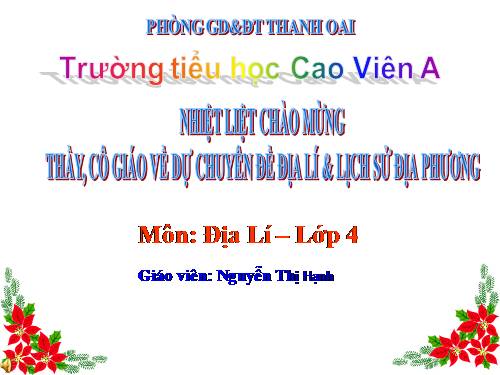 Bài 12. Người dân ở đồng bằng Bắc Bộ