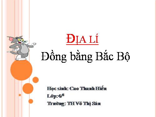 Bài 11. Đồng bằng Bắc Bộ