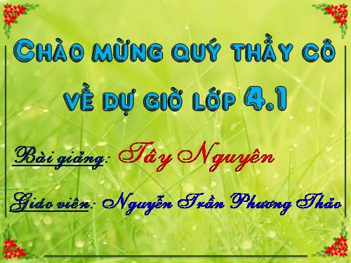 Bài 5. Tây Nguyên