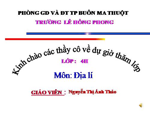 Bài 9. Thành phố Đà Lạt