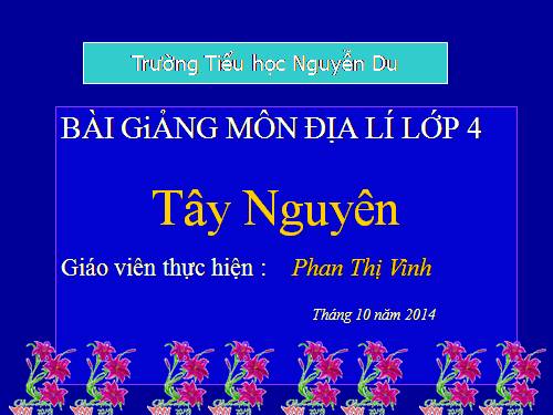 Bài 5. Tây Nguyên