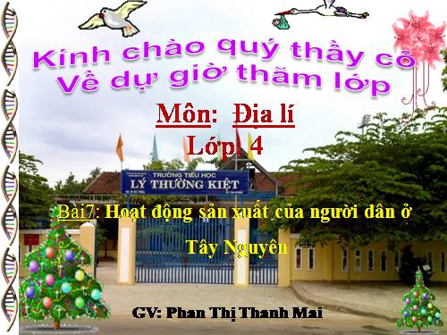 Bài 7-8. Hoạt động sản xuất của người dân ở Tây Nguyên