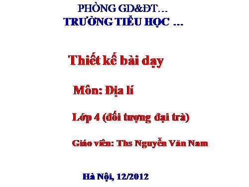 Bài 9. Thành phố Đà Lạt