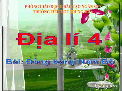 Bài 17. Đồng bằng Nam Bộ