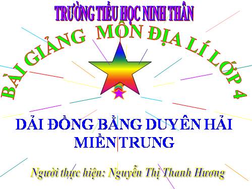 Bài 24. Dải đồng bằng duyên hải miền Trung