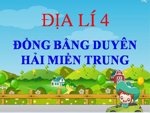 Bài 24. Dải đồng bằng duyên hải miền Trung