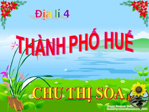 Bài 27. Thành phố Huế