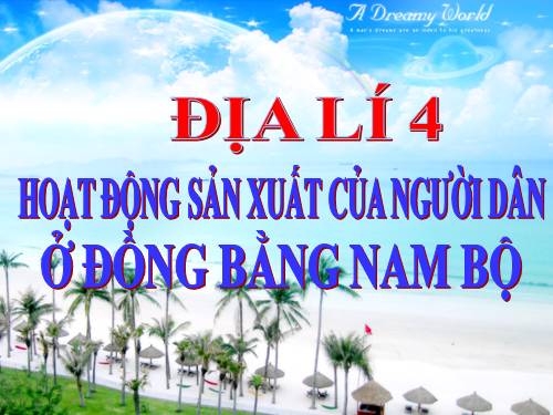 Bài 19-20. Hoạt động sản xuất của người dân ở đồng bằng Nam Bộ