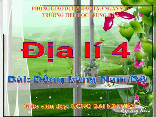 Bài 17. Đồng bằng Nam Bộ