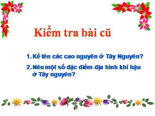 Bài 6. Một số dân tộc ở Tây Nguyên