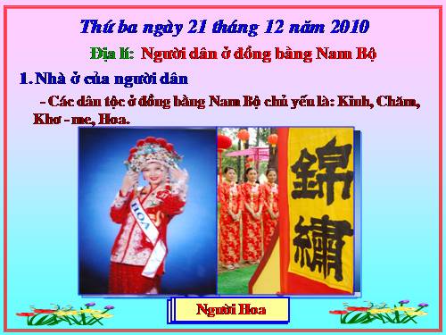 Bài 18. Người dân ở đồng bằng Nam Bộ