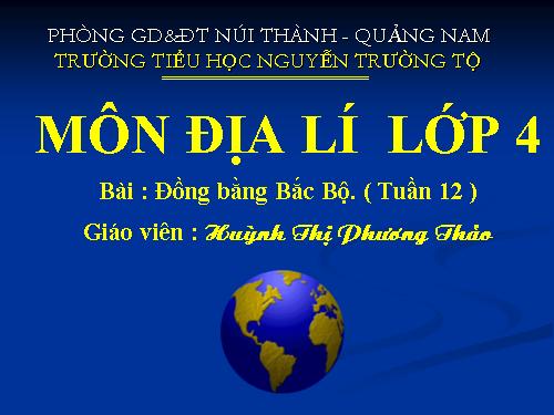 Bài 11. Đồng bằng Bắc Bộ