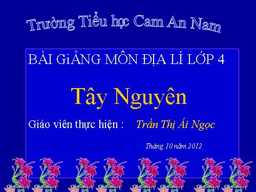 Bài 5. Tây Nguyên