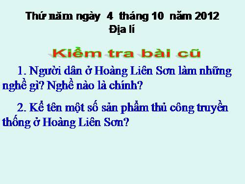 Bài 4. Trung du Bắc Bộ