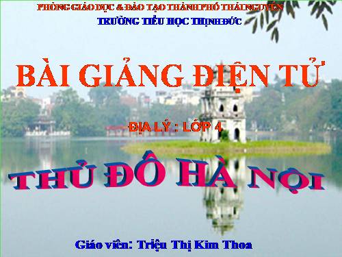 Bài 15. Thủ đô Hà Nội