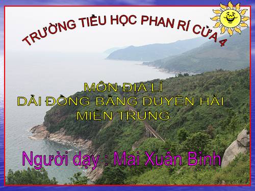 Bài 24. Dải đồng bằng duyên hải miền Trung