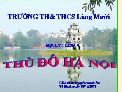 Bài 15. Thủ đô Hà Nội