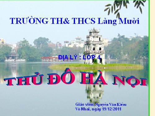 Bài 15. Thủ đô Hà Nội