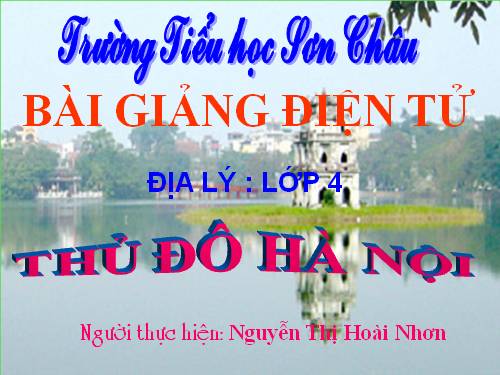 Bài 15. Thủ đô Hà Nội