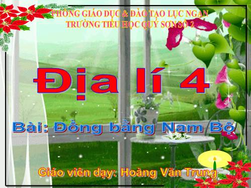 Bài 17. Đồng bằng Nam Bộ