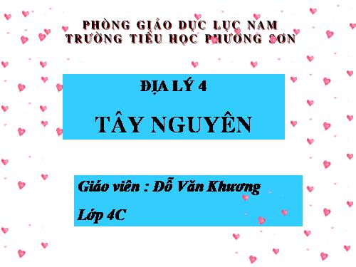 Bài 5. Tây Nguyên