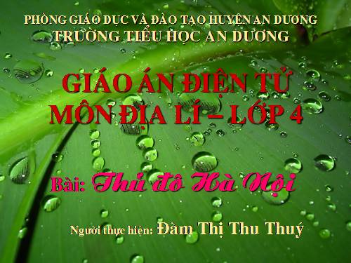 Bài 15. Thủ đô Hà Nội