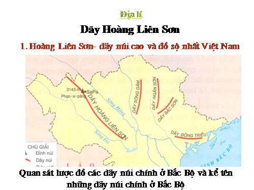 Bài 1. Dãy Hoàng Liên Sơn