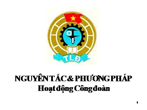 Nguyên tắc và phương pháp hoạt động Công đoàn