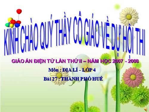 Bài 27. Thành phố Huế