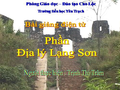 Địa lý Lạng sơn