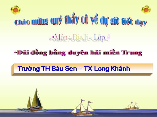 Bài 24. Dải đồng bằng duyên hải miền Trung