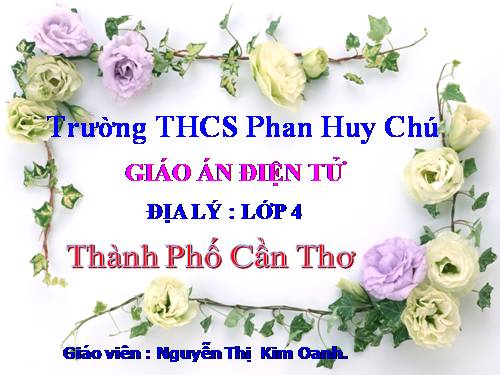 Bài 22. Thành phố Cần Thơ