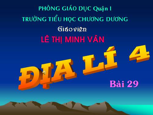 Bài 29. Biển, đảo và quần đảo