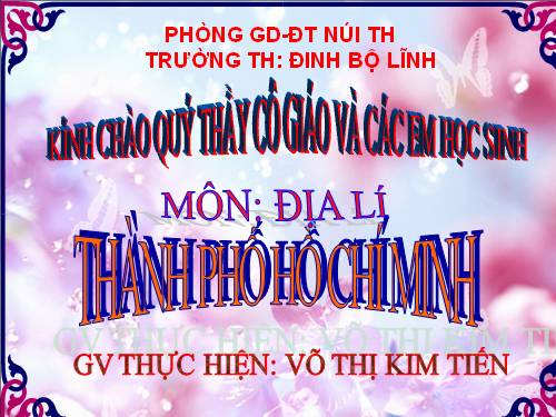 Bài 21. Thành phố Hồ Chí Minh