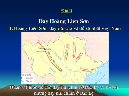 Bài 1. Dãy Hoàng Liên Sơn