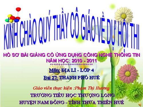 Bài 27. Thành phố Huế