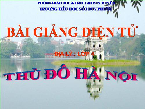 Bài 15. Thủ đô Hà Nội