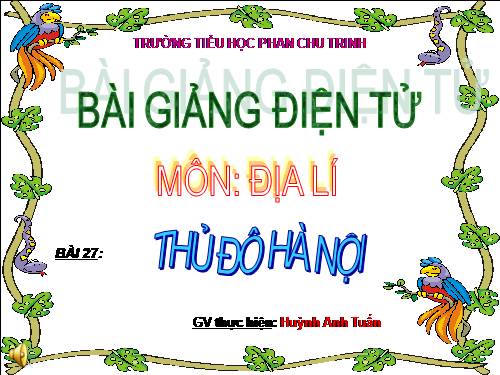 Bài 15. Thủ đô Hà Nội